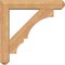 Ekena Millwork Balboa Craftsman Smooth Bracket w/ Offset Brace, Western Red Cedar, 5 1/2"W x 26"D x 26"H BKT0604X26X26BOA04SWR - alternate 4
